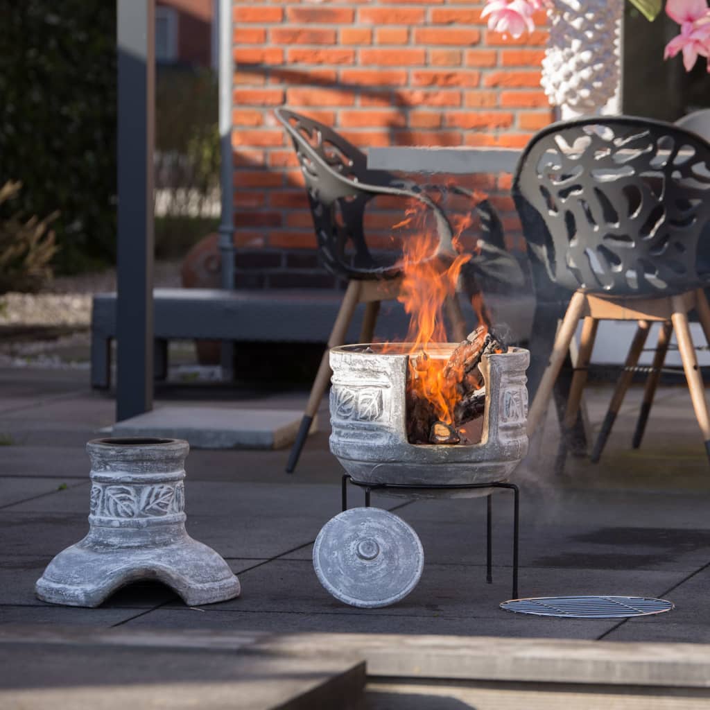 RedFire Gartenkamin Acopulco Ton Hellgrau