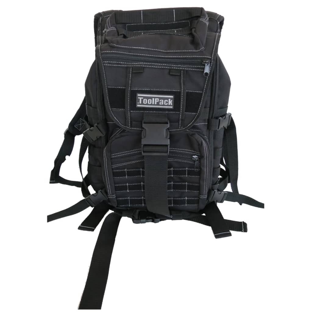 Toolpack Multifunktionaler Rucksack Budge Schwarz 30×22×50 cm 360.106