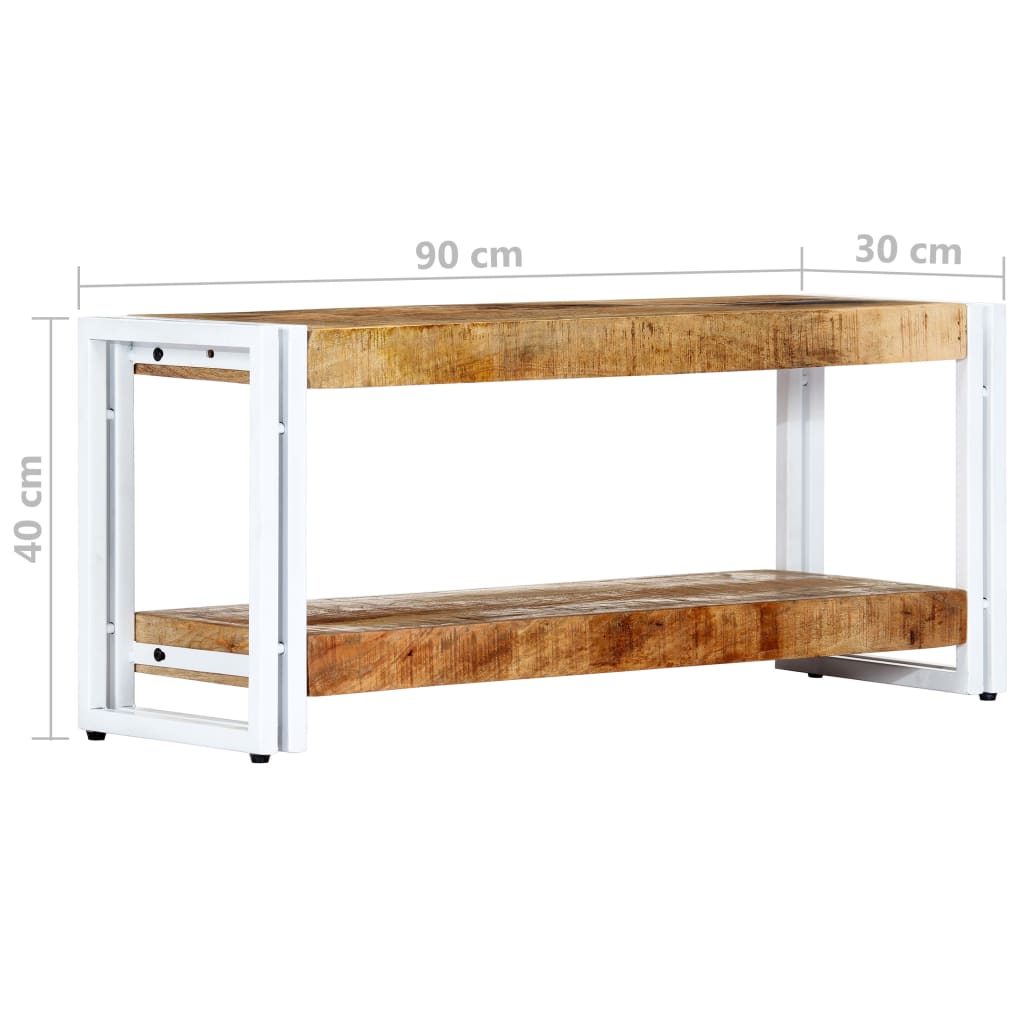 TV-Schrank 90 x 30 x 40 cm Massivholz Mango