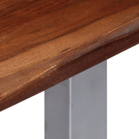 Thumbnail for Konsolentisch 115 x 35 x 76 cm Massivholz Akazie und Eisen
