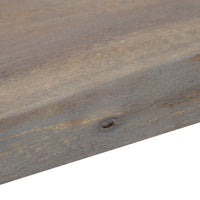 Thumbnail for Konsolentisch Grau 115 x 35 x 76 cm Massivholz Akazie und Eisen