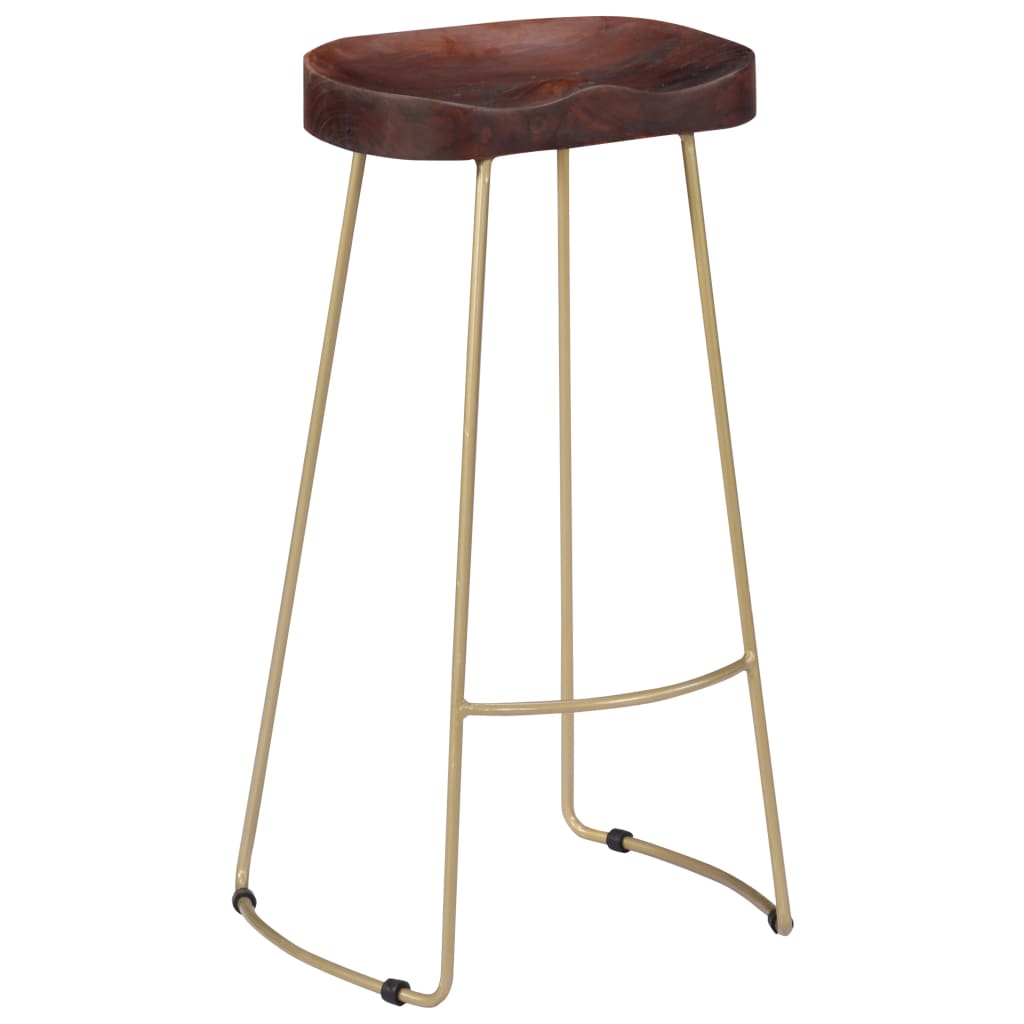Gavin Barhocker 2 Stk. Massivholz Mango