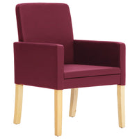 Thumbnail for Esszimmerstühle 2 Stk. Weinrot Kunstleder