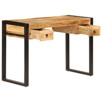 Thumbnail for Schreibtisch mit 2 Schubladen 110 x 50 x 77 cm Mangoholz Massiv