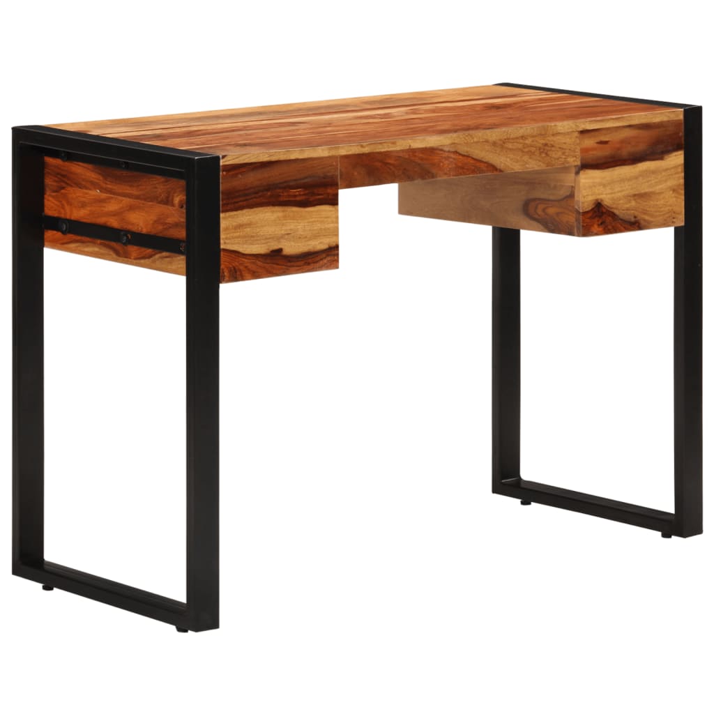 Schreibtisch mit 2 Schubladen 110x50x77 cm Massivholz