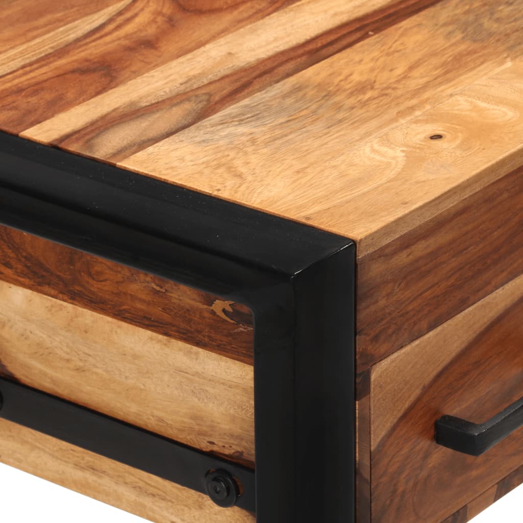 Schreibtisch mit 2 Schubladen 110x50x77 cm Massivholz