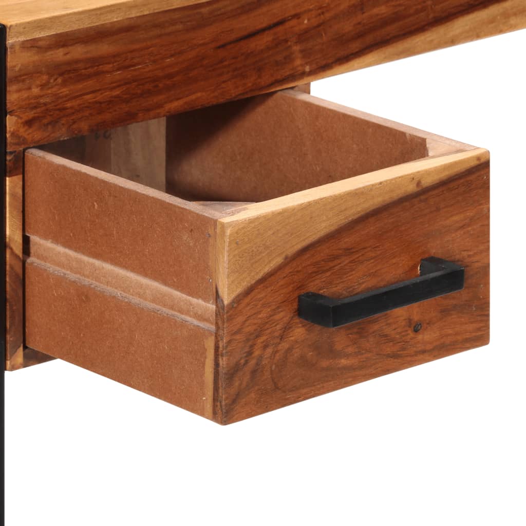 Schreibtisch mit 2 Schubladen 110x50x77 cm Massivholz