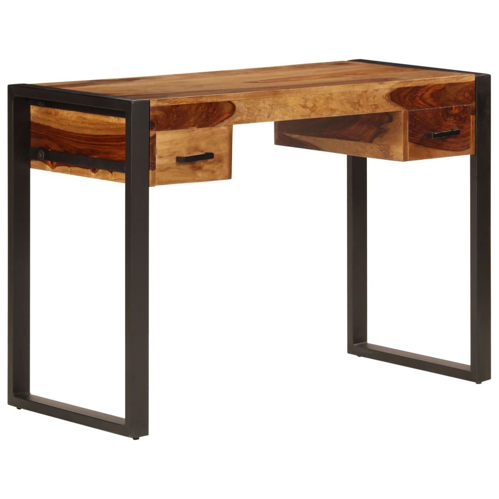 Schreibtisch mit 2 Schubladen 110x50x77 cm Massivholz