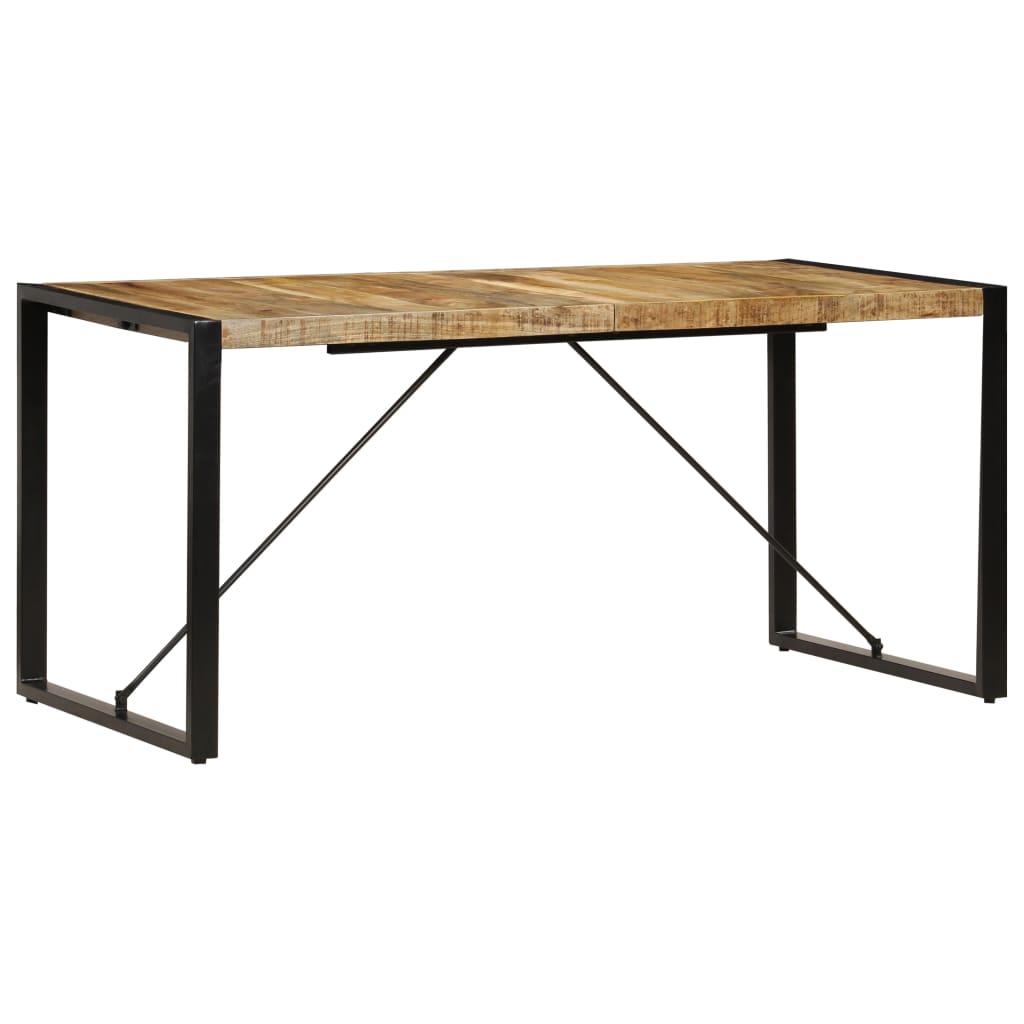 Esstisch 160 x 80 x 75 cm Mangoholz Massiv