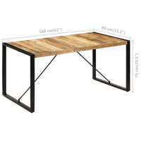Thumbnail for Esstisch 160 x 80 x 75 cm Mangoholz Massiv