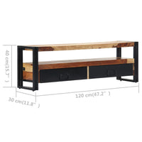 Thumbnail for TV-Schrank 120×30×40 cm Massivholz