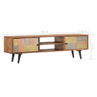 Thumbnail for TV-Schrank 140×30×40 cm Massivholz Akazie