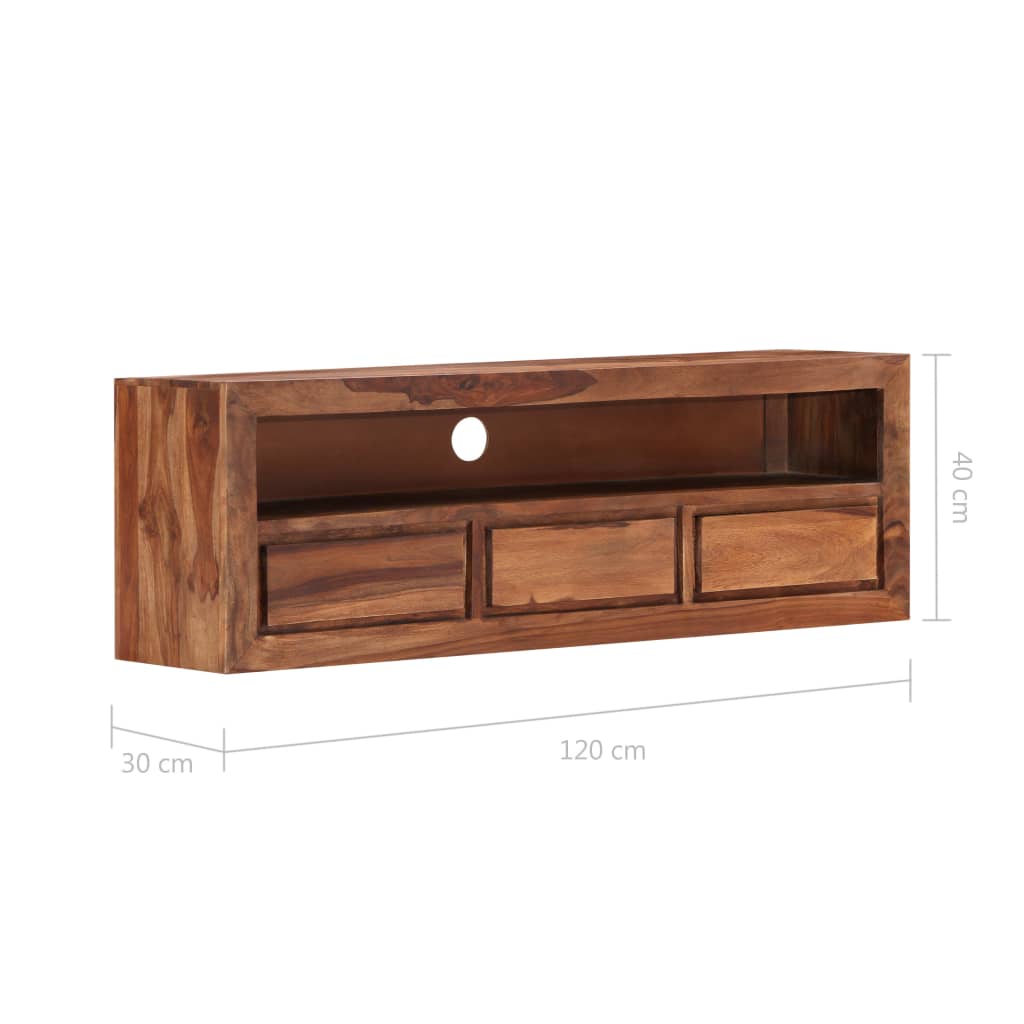 TV-Schrank 120 x 30 x 40 cm Massivholz