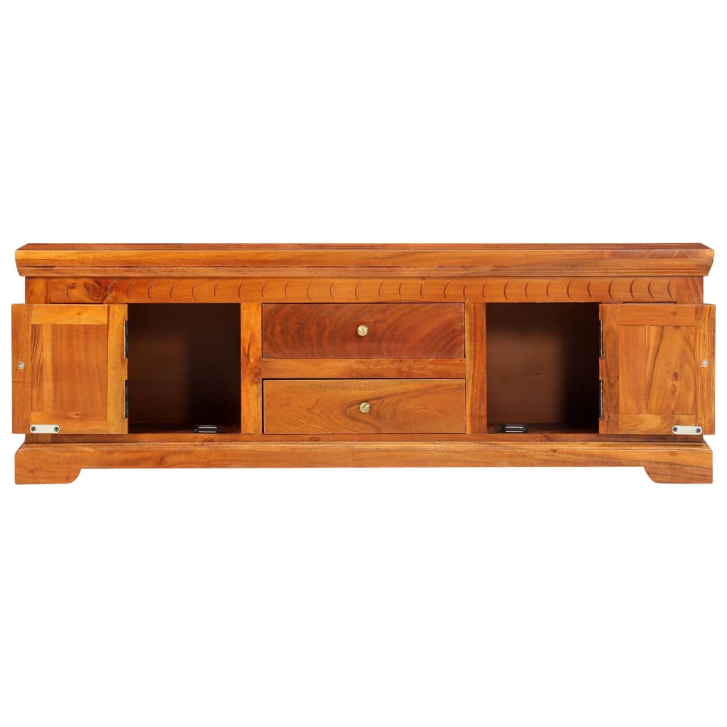 TV-Schrank 119×30×40 cm Massivholz Akazie