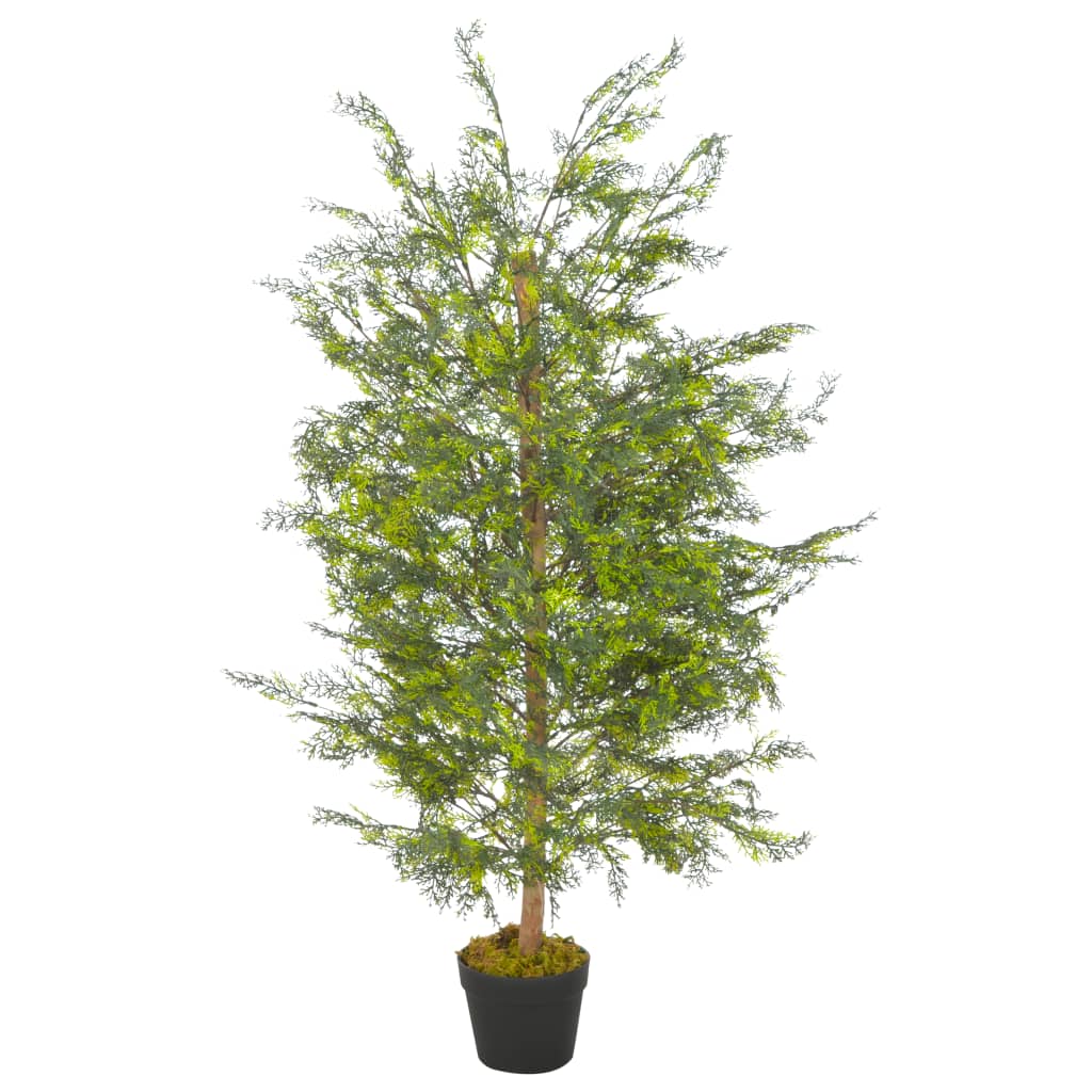 Künstliche Pflanze Zypresse mit Topf Grün 120 cm