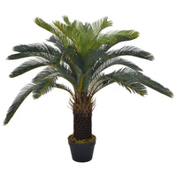 Thumbnail for Künstliche Pflanze Cycas-Palme mit Topf Grün 90 cm