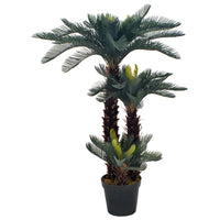 Thumbnail for Künstliche Pflanze Cycas-Palme mit Topf Grün 125 cm