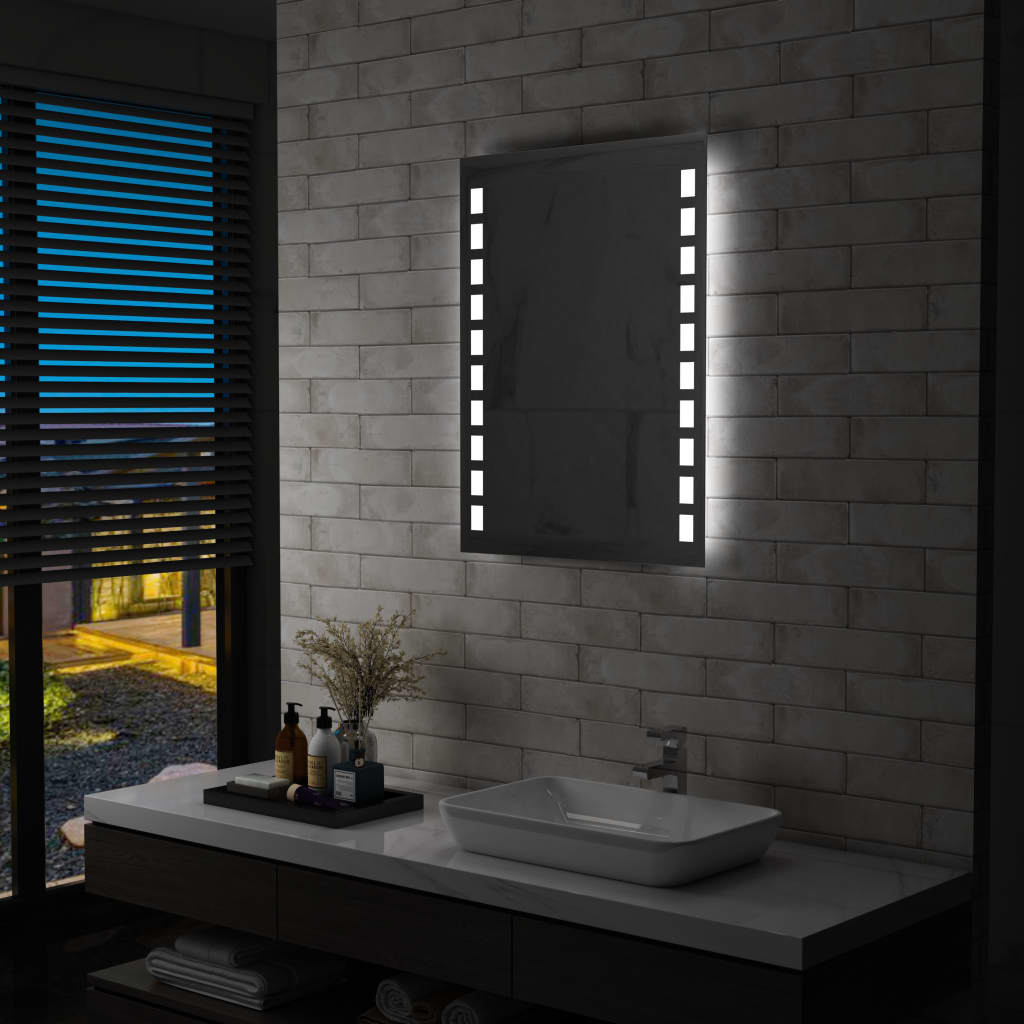 Badezimmer-Wandspiegel mit LED 60 x 80 cm