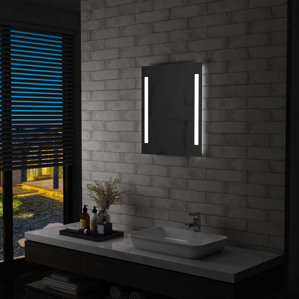 Badezimmer-Wandspiegel mit LED 50 x 60 cm