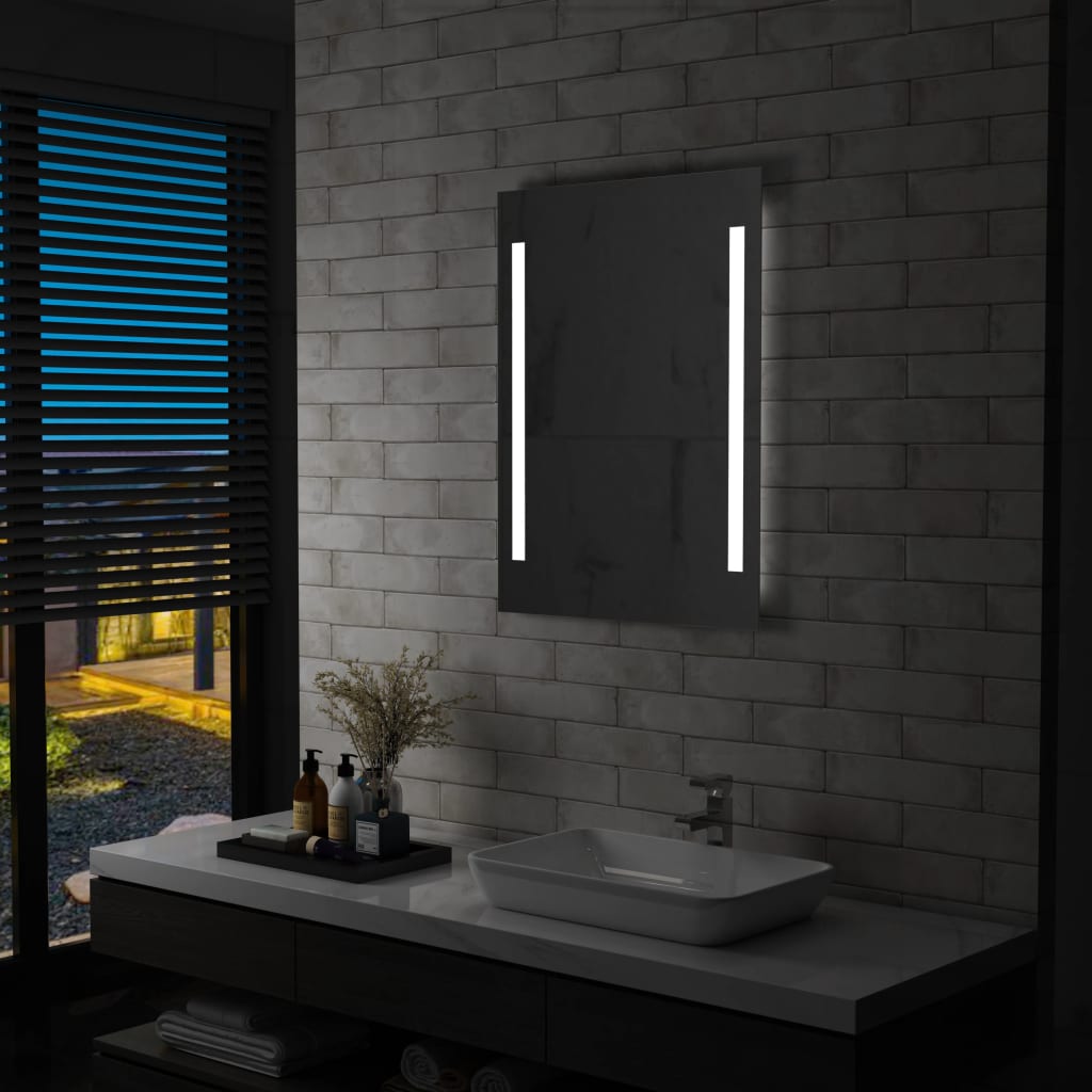 Badezimmer-Wandspiegel mit LED 60 x 80 cm