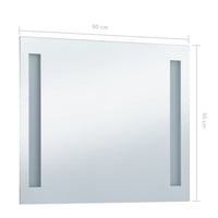 Thumbnail for Badezimmer-Wandspiegel mit LED 60 x 50 cm
