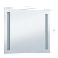 Thumbnail for Badezimmer-Wandspiegel mit LED 80 x 60 cm