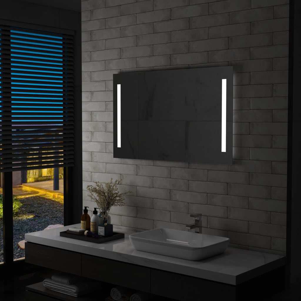Badezimmer-Wandspiegel mit LED 100 x 60 cm