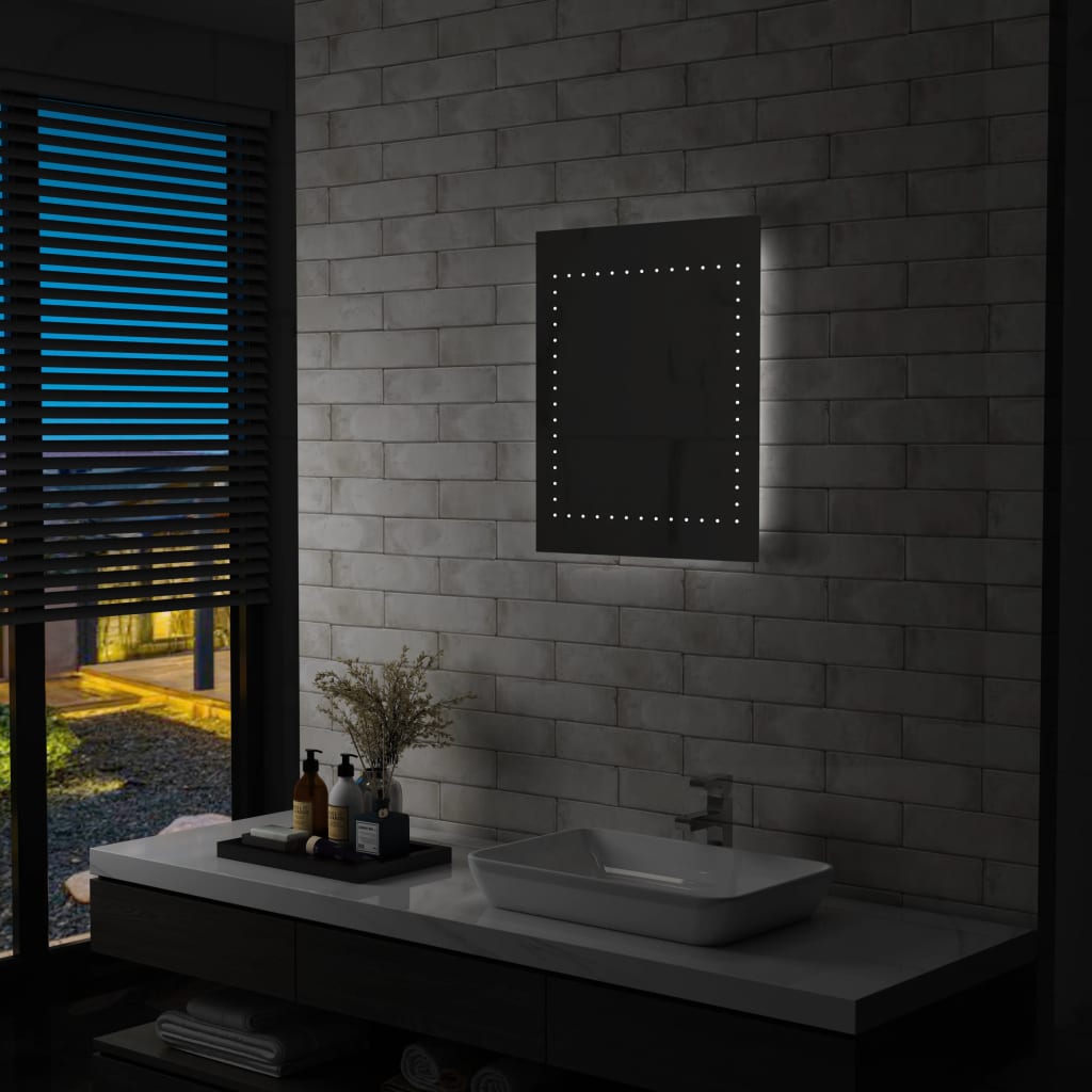 Badezimmer-Wandspiegel mit LED 50 x 60 cm