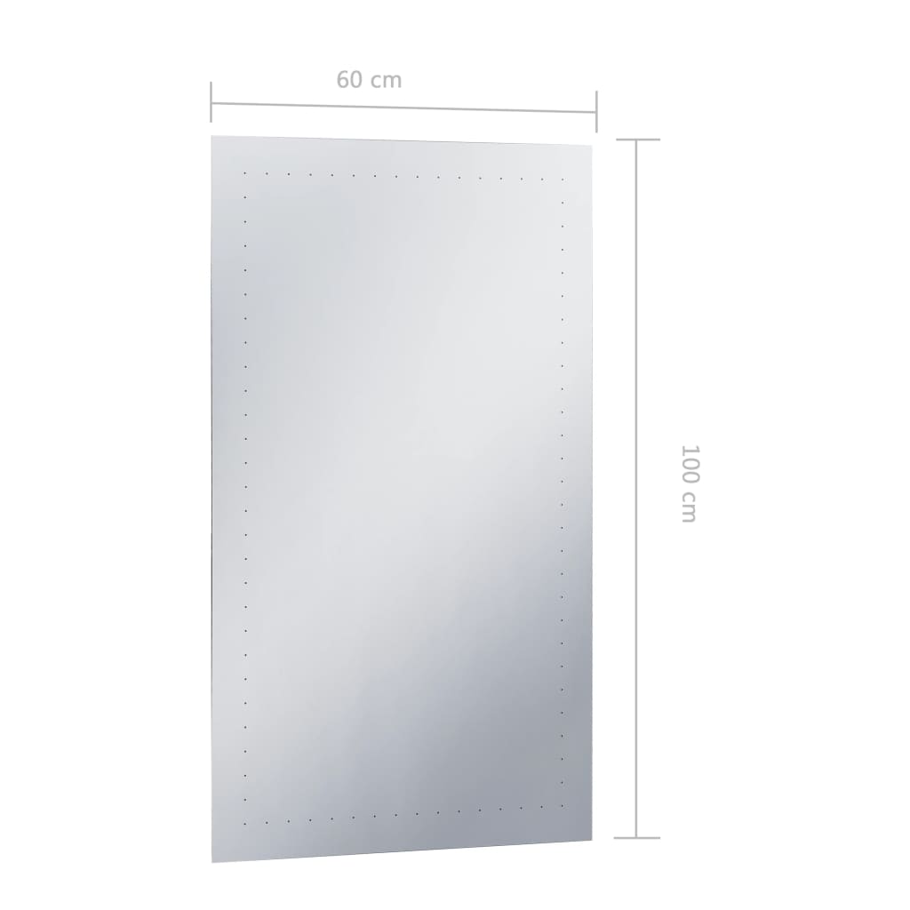 Badezimmer-Wandspiegel mit LED 60 x 100 cm
