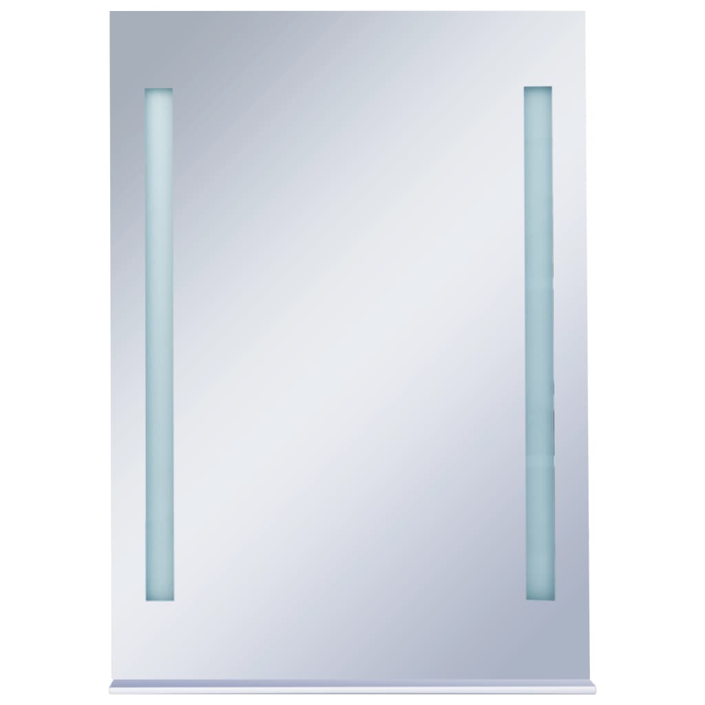 Badezimmer-LED-Wandspiegel mit Regal 50×70 cm
