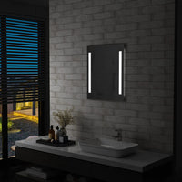 Thumbnail for Badezimmer-LED-Wandspiegel mit Regal 50×70 cm