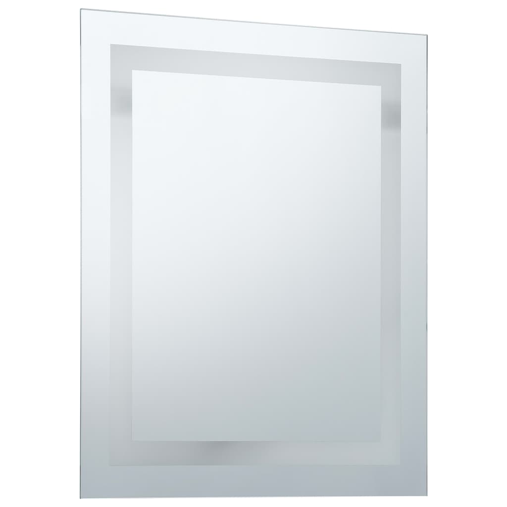 Badezimmerspiegel mit LED und Touch-Sensor 50 x 60 cm