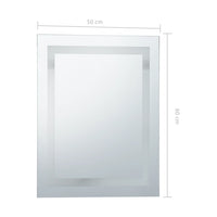 Thumbnail for Badezimmerspiegel mit LED und Touch-Sensor 50 x 60 cm