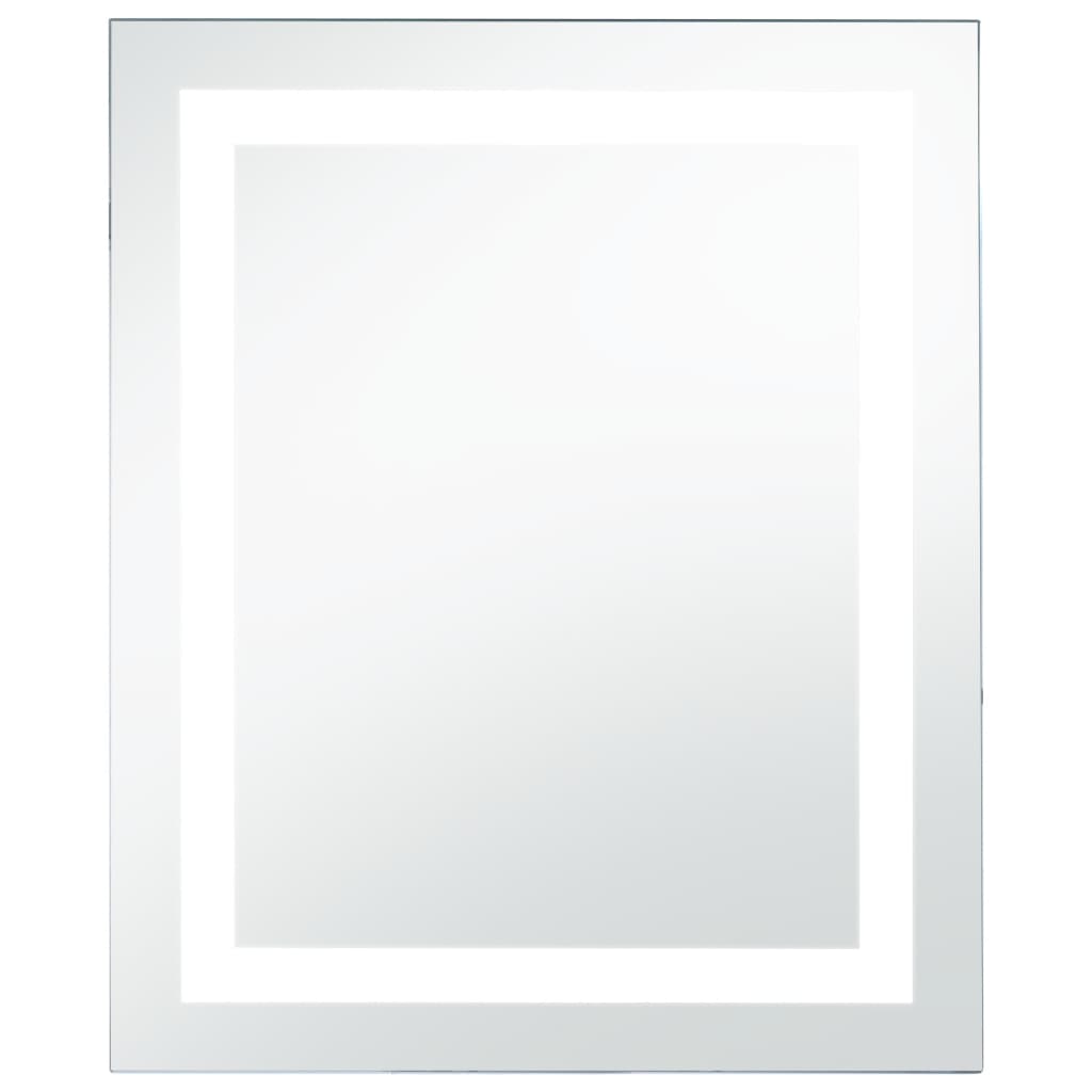 Badezimmerspiegel mit LED und Touch-Sensor 60 x 80 cm