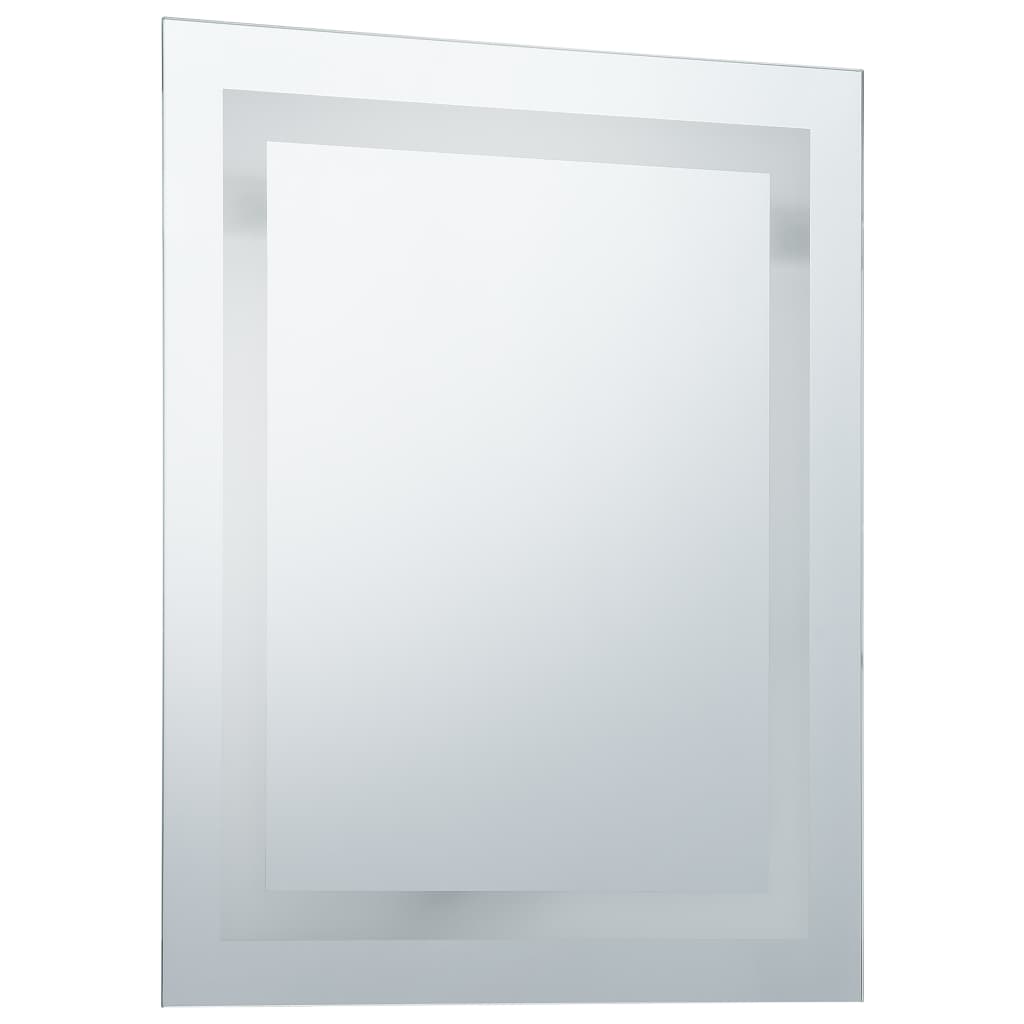 Badezimmerspiegel mit LED und Touch-Sensor 60 x 80 cm