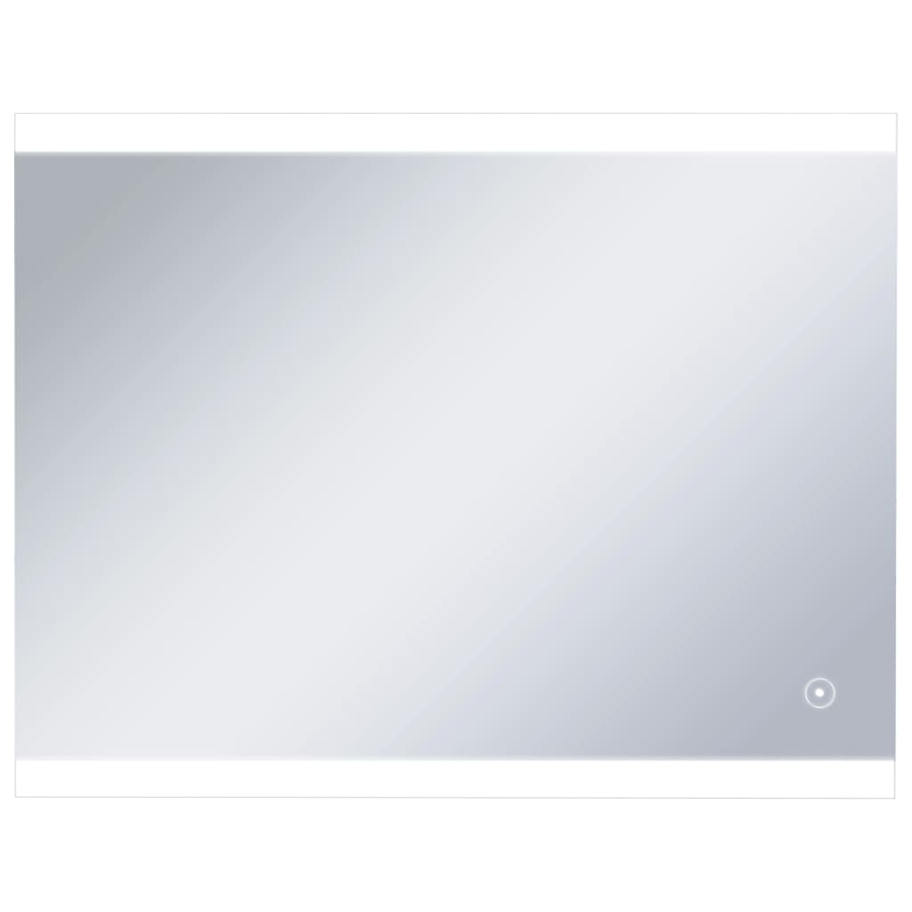 Badezimmer-Wandspiegel mit LED und Touch-Sensor 80 x 60 cm