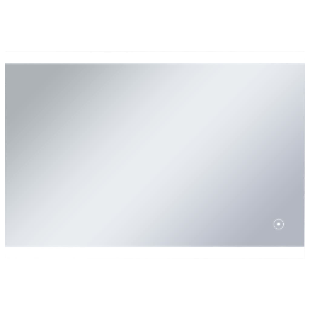 Badezimmer-Wandspiegel mit LED und Touch-Sensor 100 x 60 cm