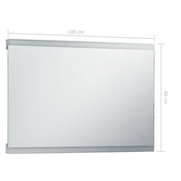 Thumbnail for Badezimmer-Wandspiegel mit LED und Touch-Sensor 100 x 60 cm