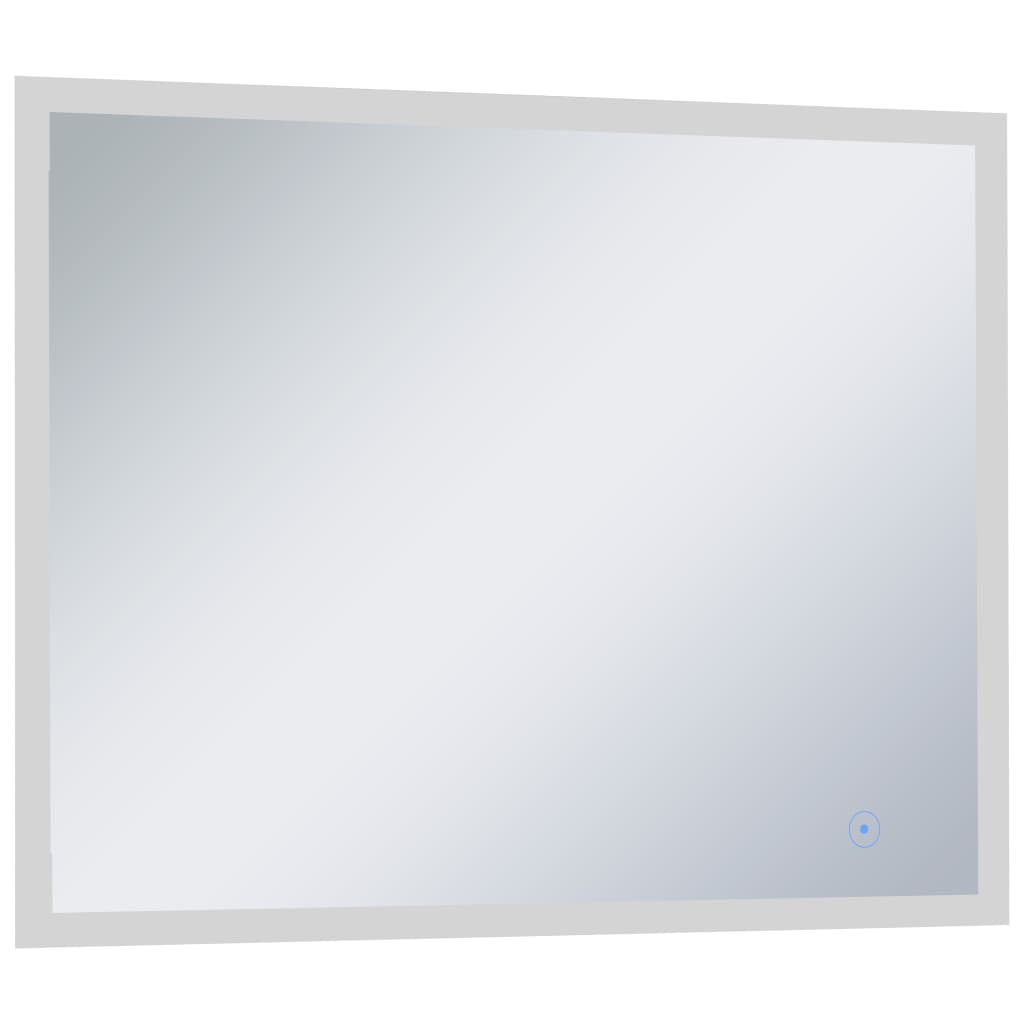 Badezimmer-Wandspiegel mit LED und Touch-Sensor 80 x 60 cm