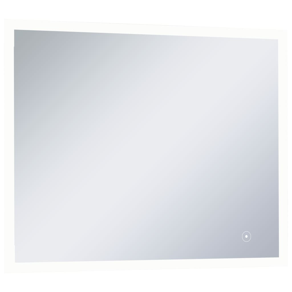 Badezimmer-Wandspiegel mit LED und Touch-Sensor 80 x 60 cm
