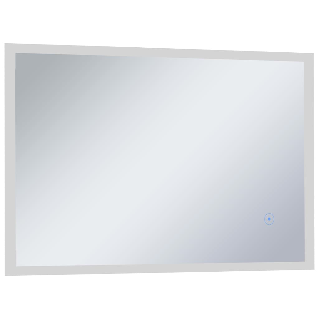 Badezimmer-Wandspiegel mit LED und Touch-Sensor 100 x 60 cm