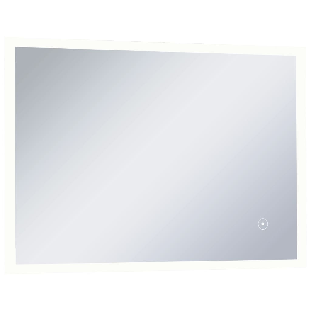 Badezimmer-Wandspiegel mit LED und Touch-Sensor 100 x 60 cm
