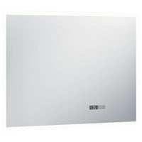 Thumbnail for LED-Badspiegel mit Touch-Sensor und Zeitanzeige 80×60 cm