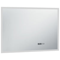 Thumbnail for LED-Badspiegel mit Touch-Sensor und Zeitanzeige 100×60 cm