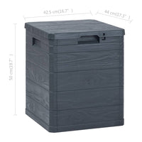 Thumbnail for Garten-Aufbewahrungsbox 90 L Anthrazit
