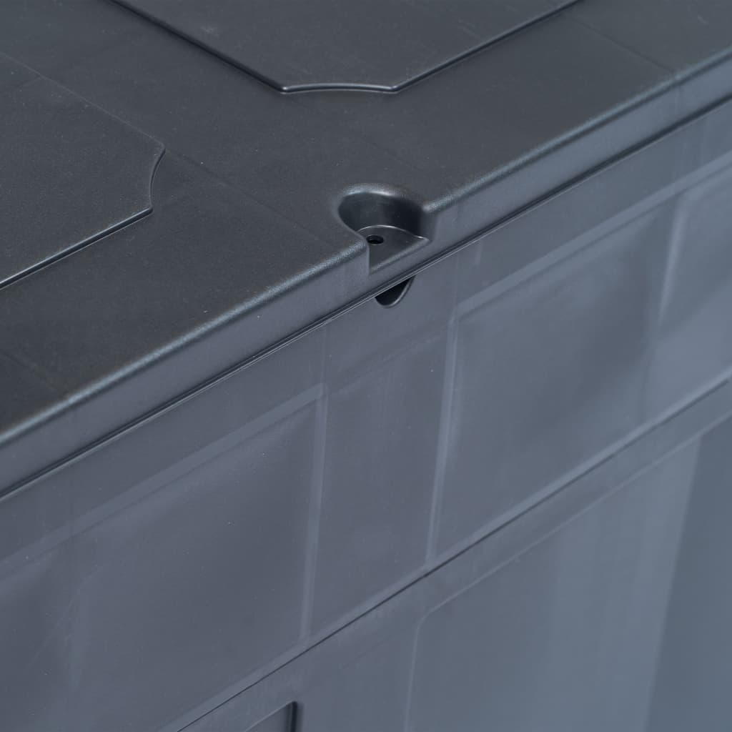 Garten-Aufbewahrungsbox 320 L Schwarz