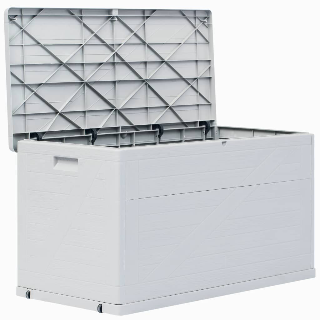 Garten-Aufbewahrungsbox 420 L Hellgrau