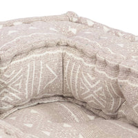 Thumbnail for 1-Sitzer Modularer Pouf Beige Stoff