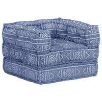Thumbnail for Modularer Pouf Indigo Stoff