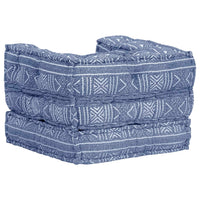 Thumbnail for Modularer Pouf Indigo Stoff